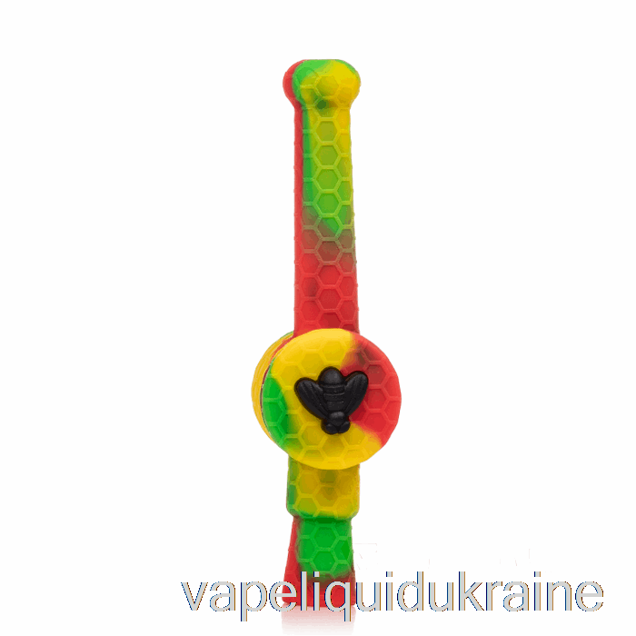 Vape Ukraine Stratus Reclaimer Honey Dipper Silicone Dab Straw Rasta (Green / Red / Yellow)